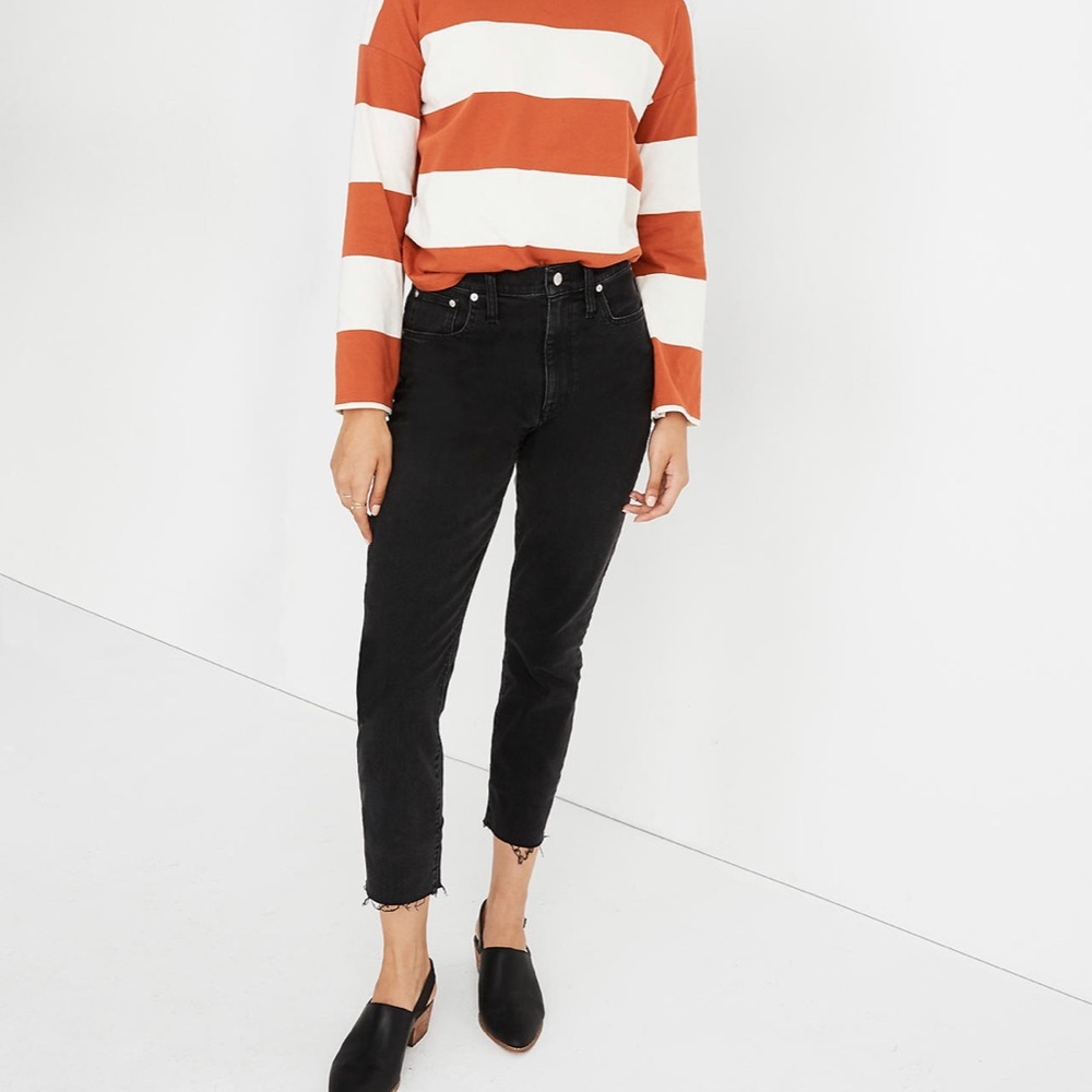 Madewell The High-Rise Slim Boyjean in Lunar Wash